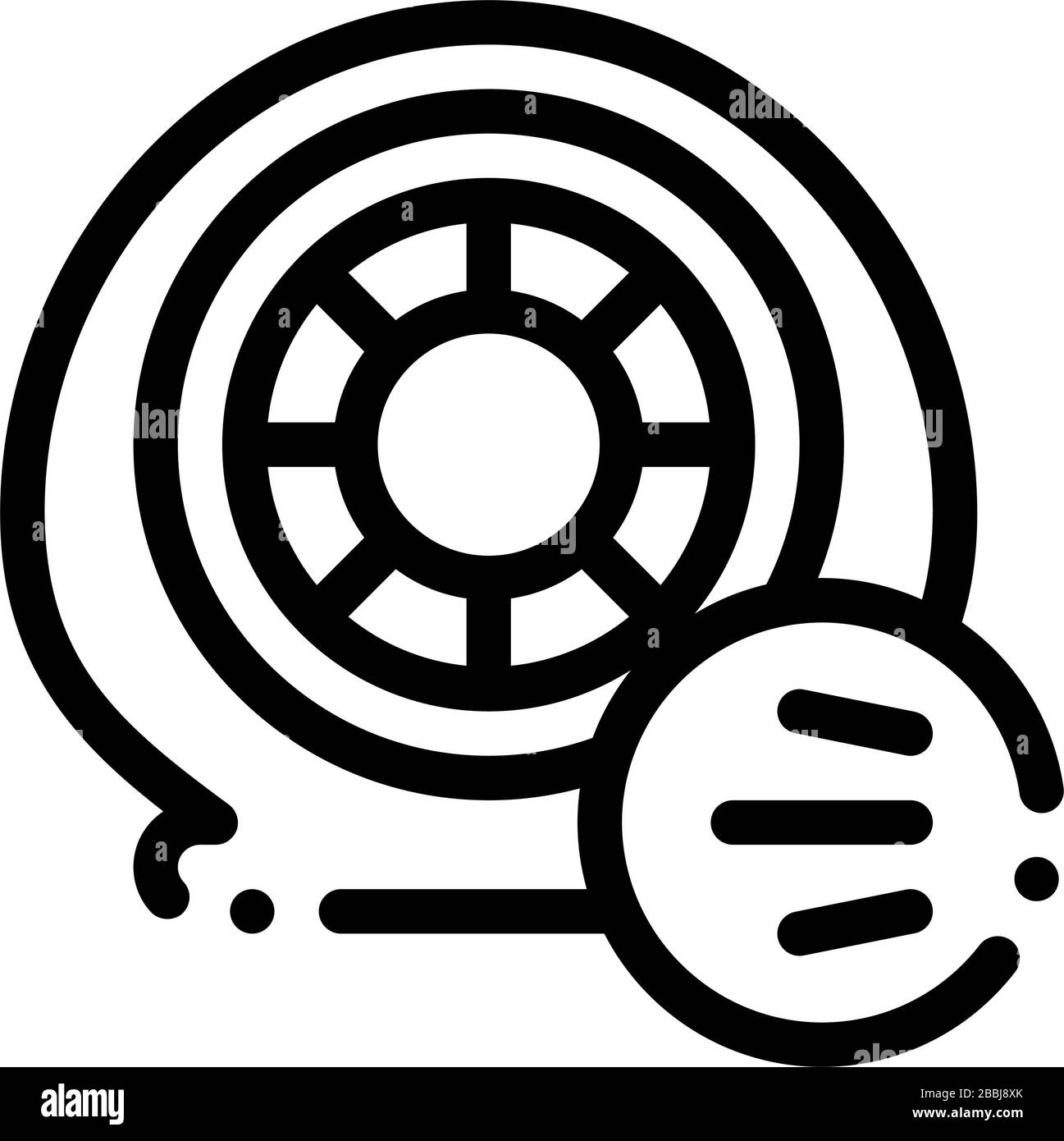 tire air vent icon vector outline illustration Stock Vector Image & Art