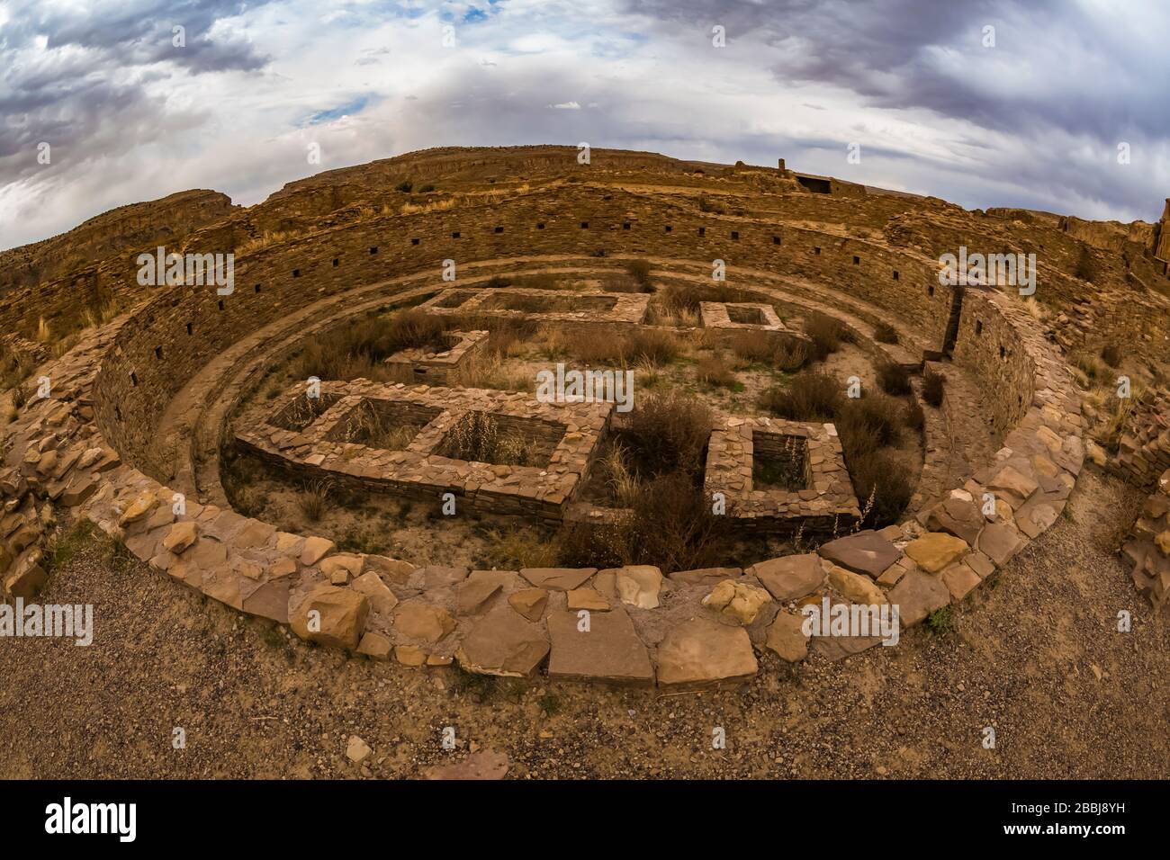 in Chaco Culture National Historical Park, New Mexico, USA Stock Photo