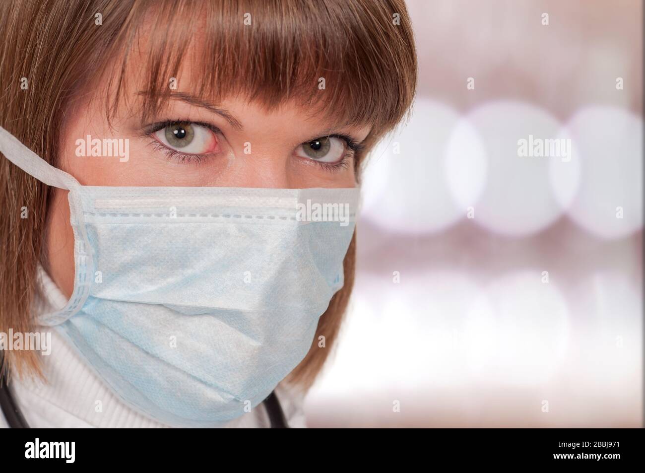 Young woman medical protective mask hi-res stock photography and images ...