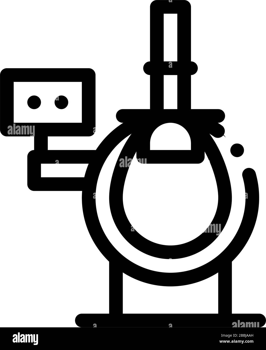 bus service device icon vector outline illustration Stock Vector Image ...