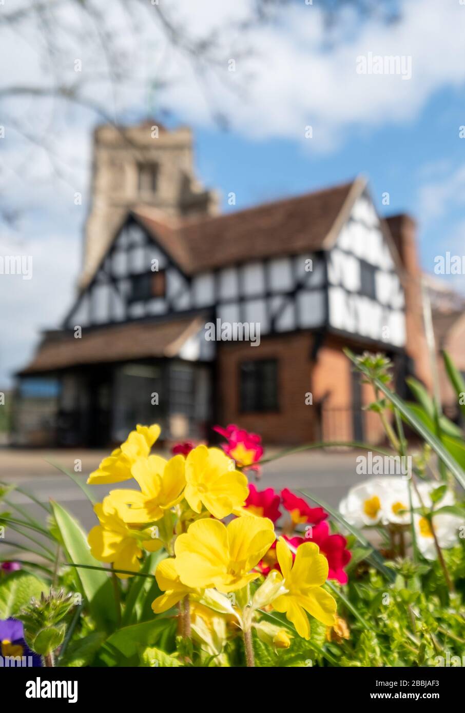 Pinner Parish Church in High Street, Pinner, Middlesex UK with historic