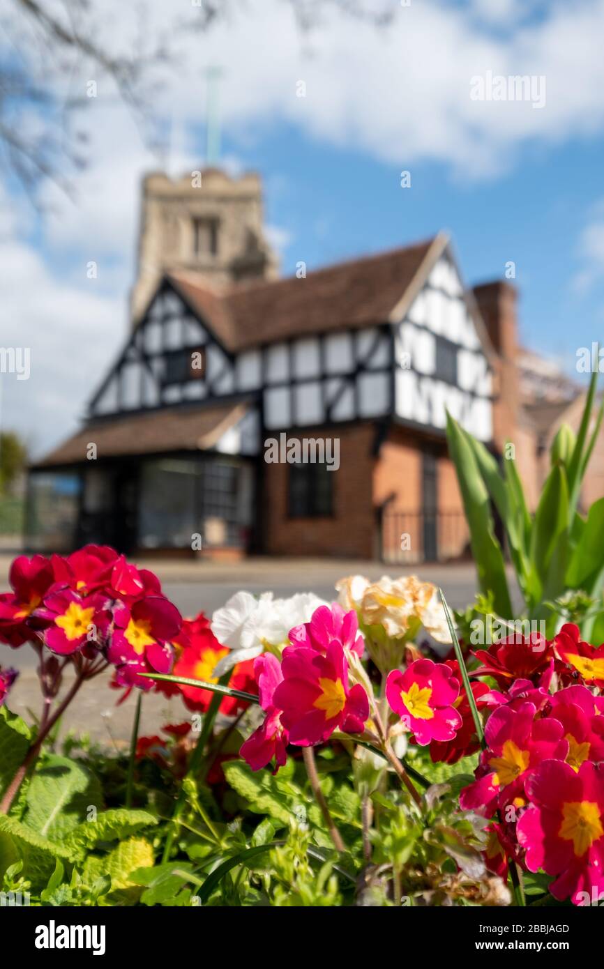 Pinner Parish Church in High Street, Pinner, Middlesex UK with historic