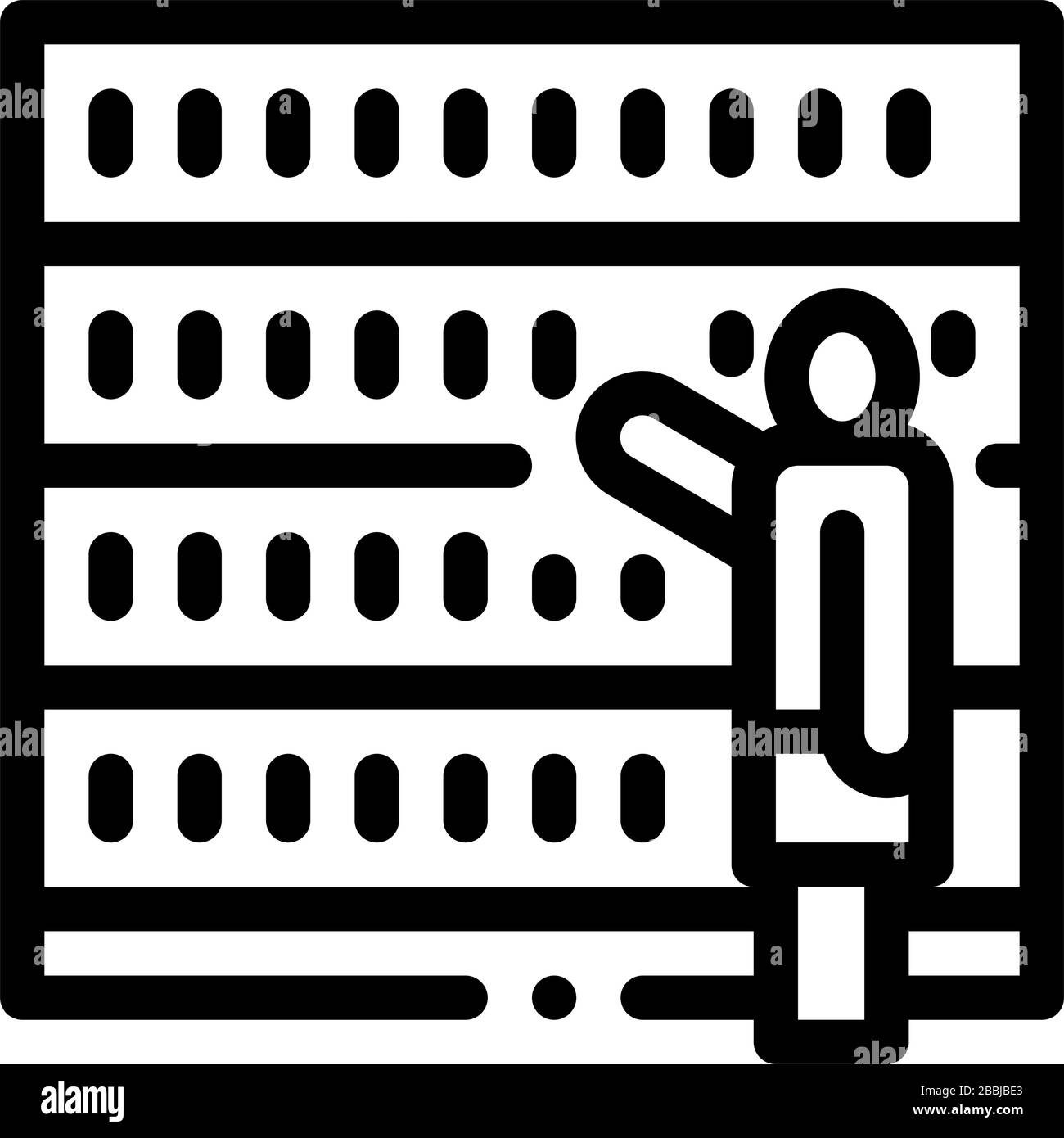 human choice icon vector outline illustration Stock Vector Image & Art ...