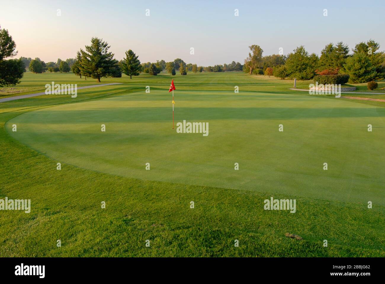 Golf Course, Putting Greens and Fairways Stock Photo Alamy