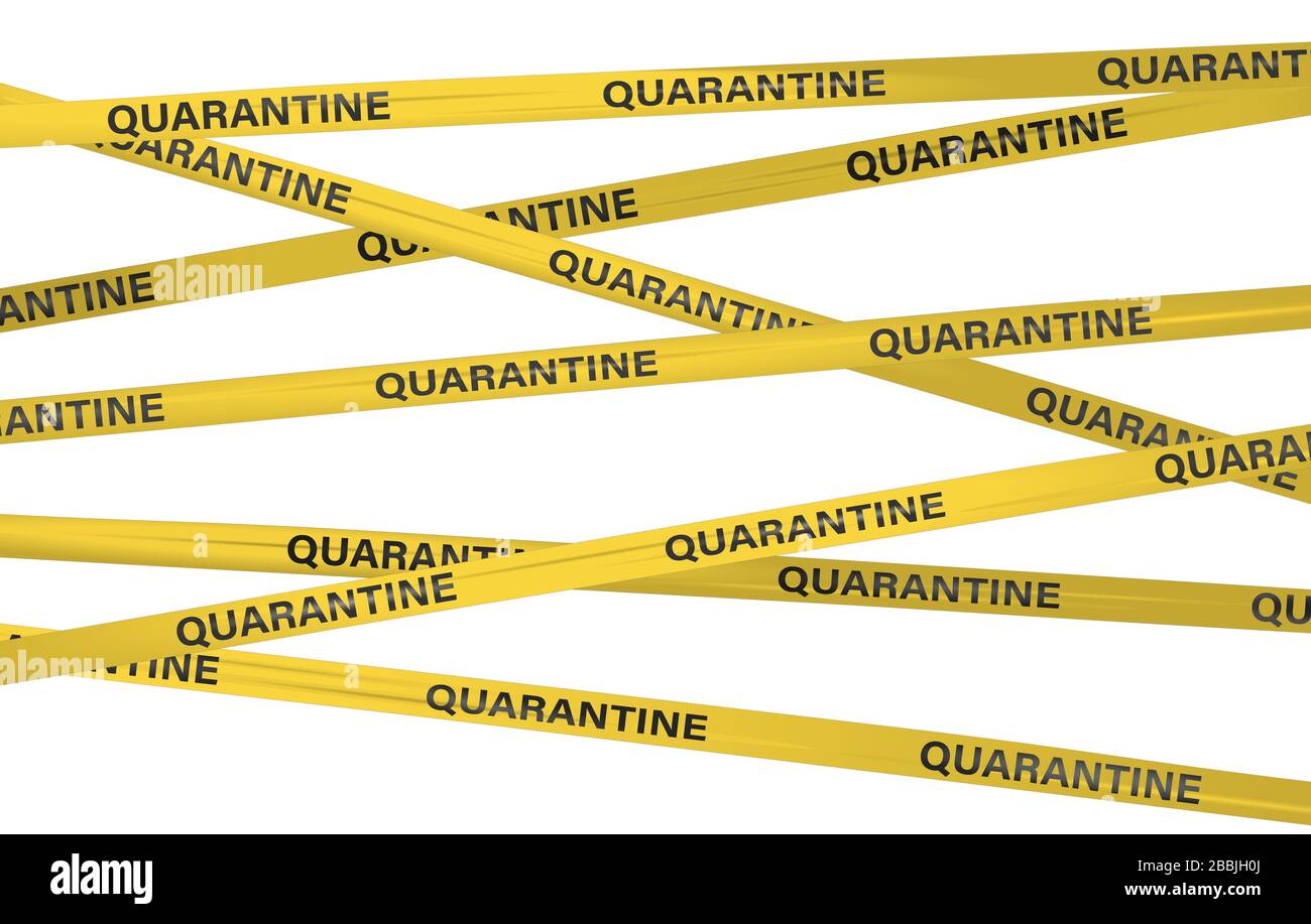 Virus Quarantine Warning Do Not Cross Yellow Tape Barrier Danger Zone Access Restricted Graphic Illustration Yellow Tape Quarantine Stock Photo Alamy