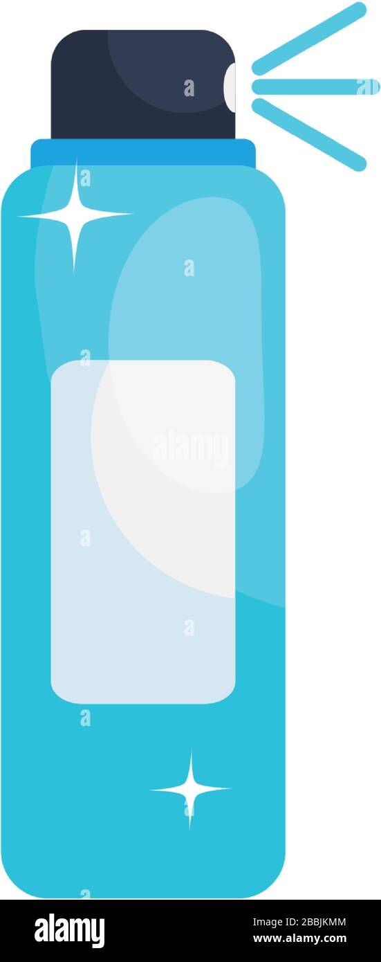 cleaning spray bottle icon over white background, flat style ...