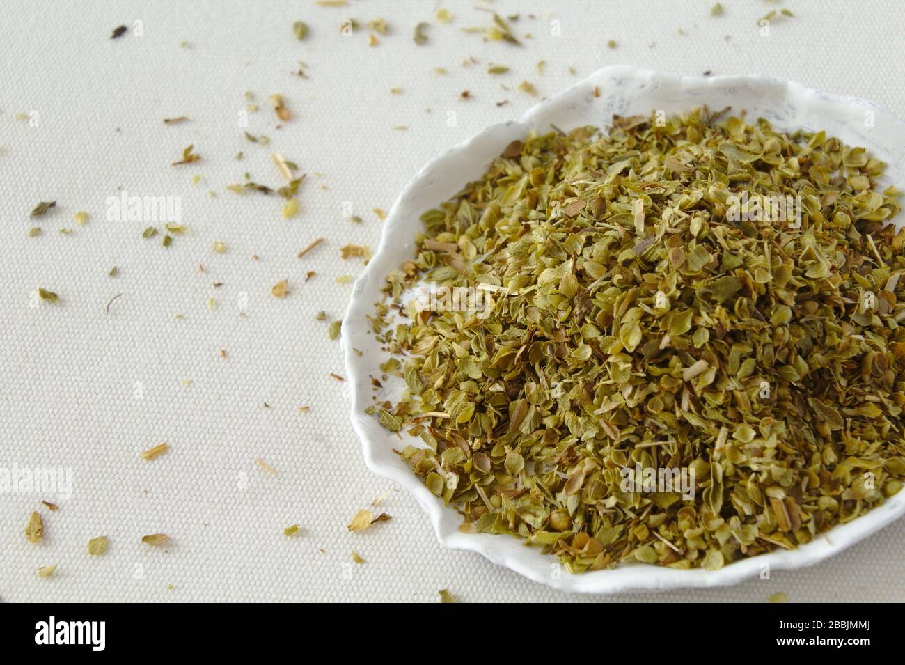 Dry oregano leaves, condiments, herb, spice, medicinal herb Stock Photo Alamy