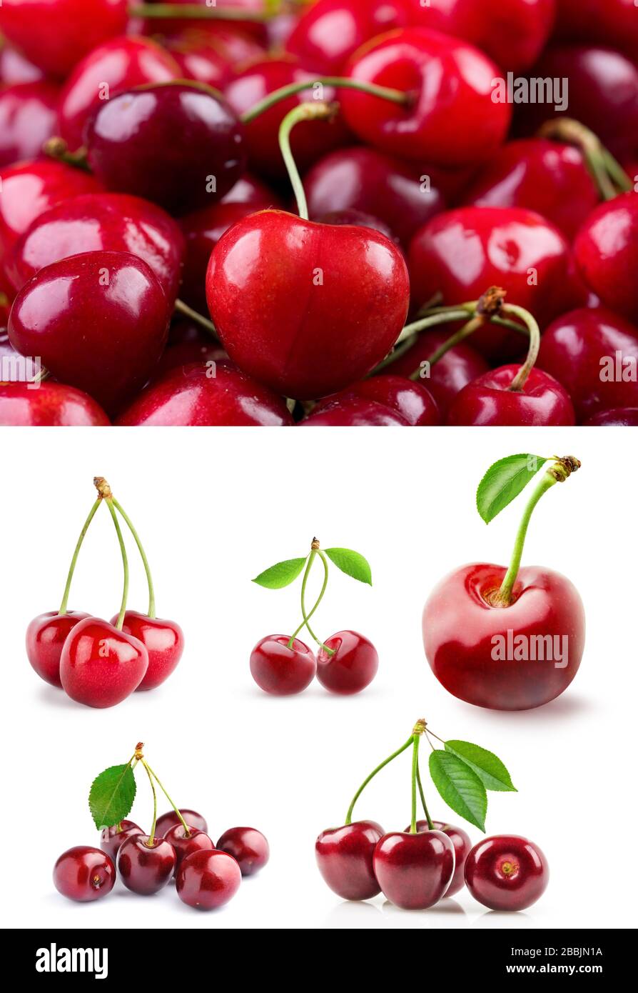 cherry, fruit, food, red, sweet, cherries, fresh, Kirsche, Obst, Lebensmittel, rot, süß, frisch Stock Photo