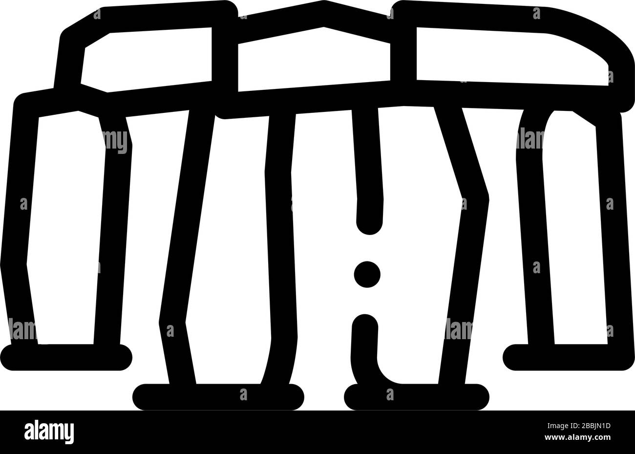 stonehenge icon vector outline illustration Stock Vector Image & Art ...