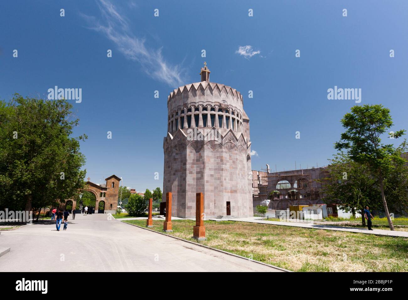 Church of the Holy Archangels, in Echmiadzin complex, Armenian orthodox church, Echmiadzin, Vagharshapat, Yerevan, Armenia, Caucasus, Asia Stock Photo