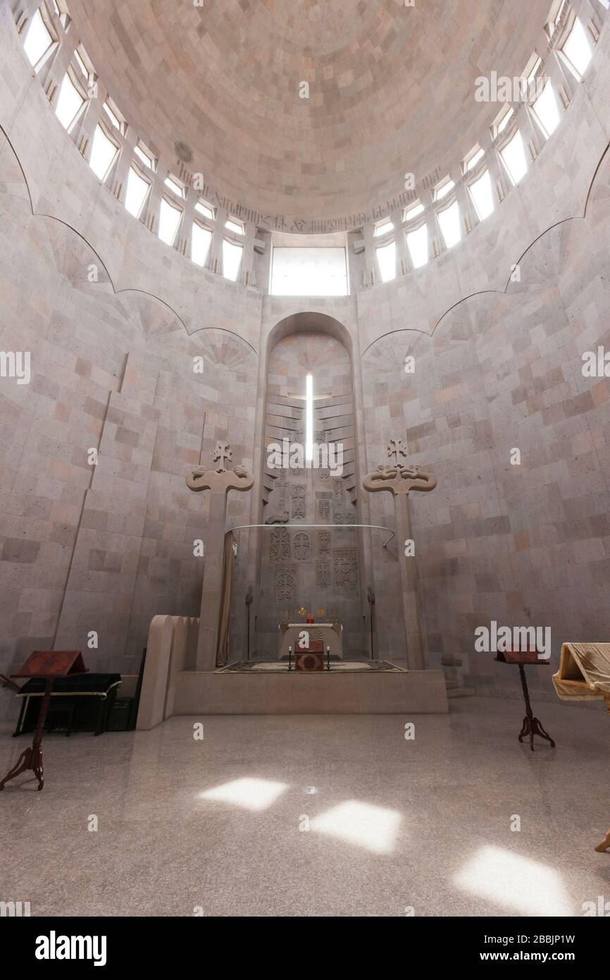 Church of the Holy Archangels, in Echmiadzin complex, Armenian orthodox church, Echmiadzin, Vagharshapat, Yerevan, Armenia, Caucasus, Asia Stock Photo