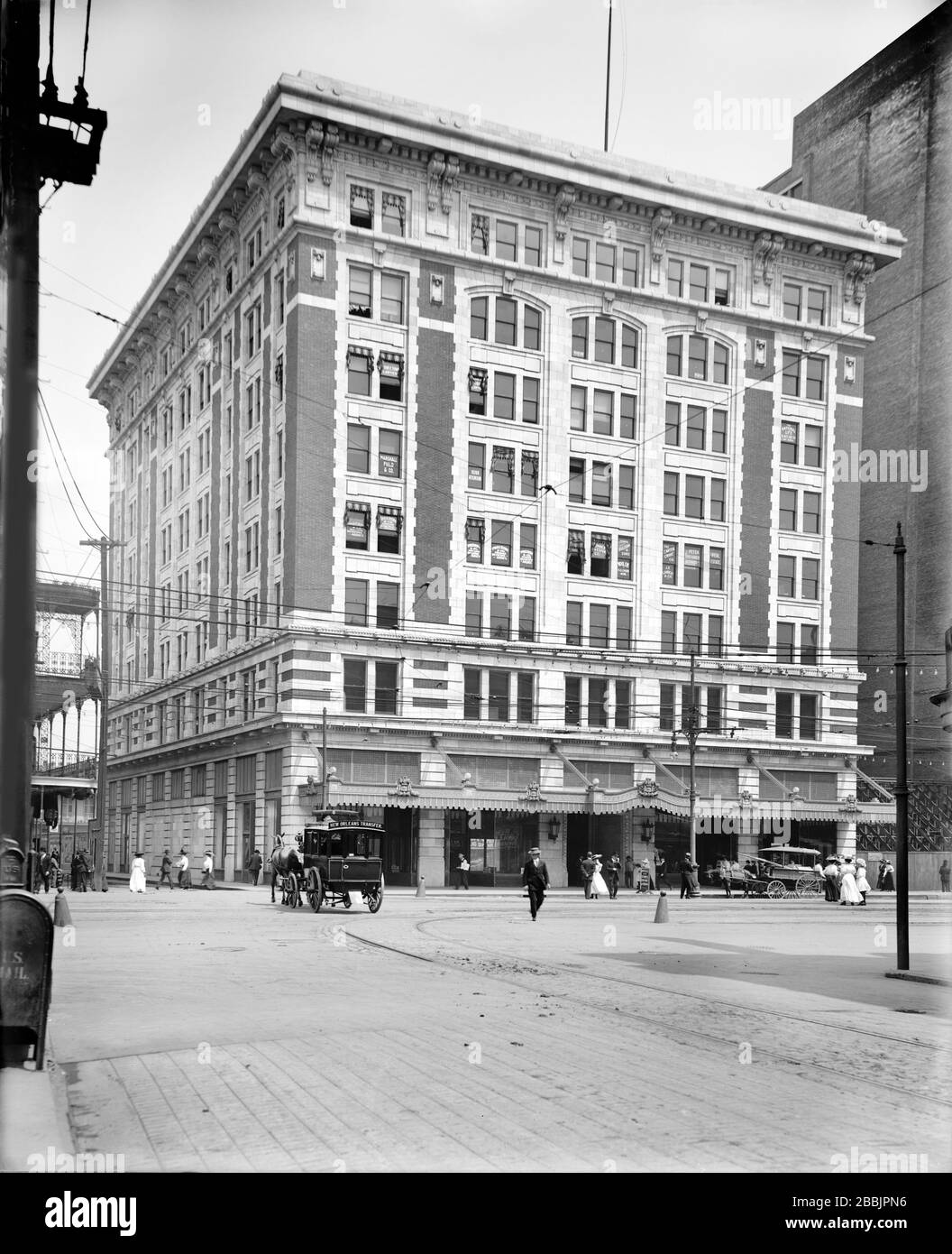 Audubon Building, New Orleans, Louisiana, USA, Detroit Publishing Company, 1910 Stock Photo