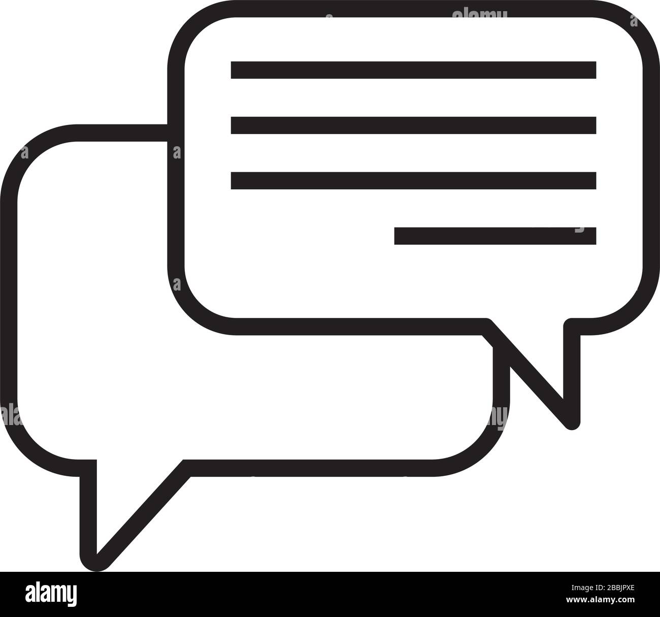 speech bubbles line style icon Stock Vector Image & Art - Alamy