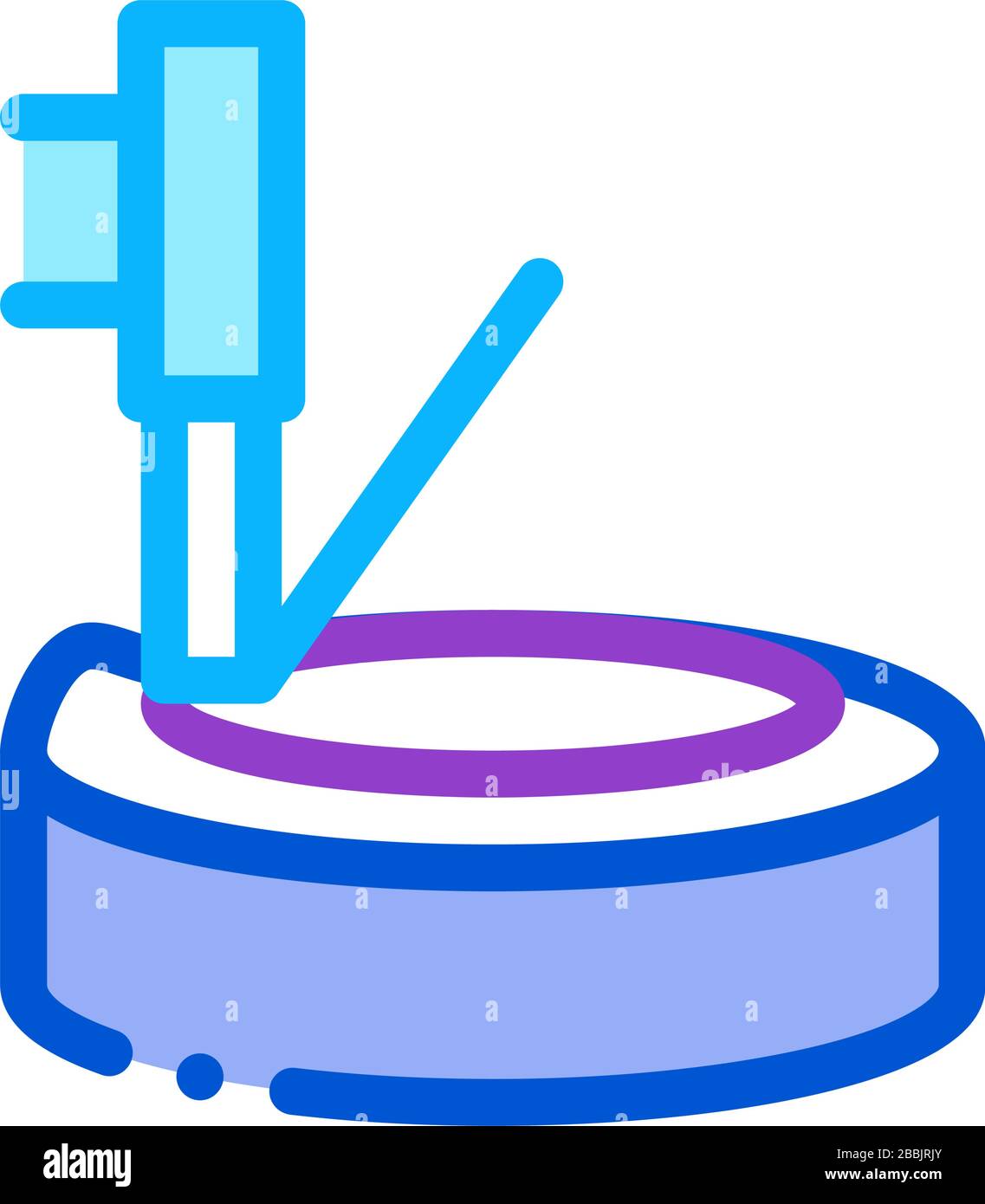 tire and jack icon vector outline illustration Stock Vector Image & Art ...