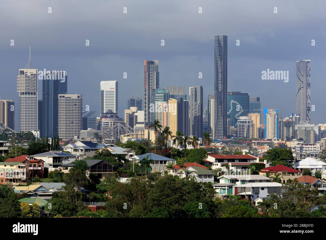 Brisbane Skyline, Queensland, Australia Stock Photo