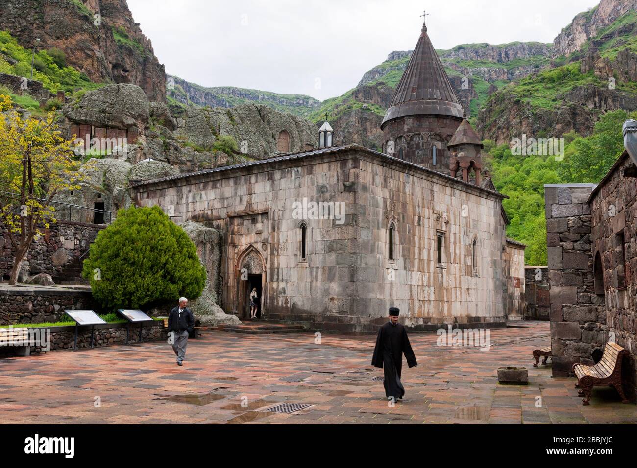Geghard Monastery, Armenian church complex, Kotayk province, Armenia, Caucasus, Asia Stock Photo