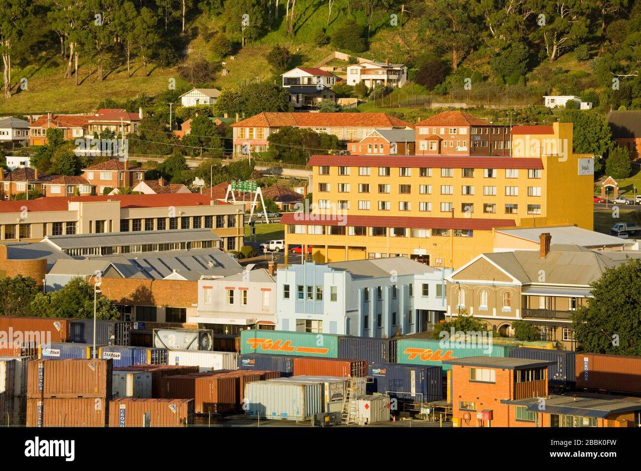 Central Business District,Burnie City,Tasmania,Australia Stock Photo