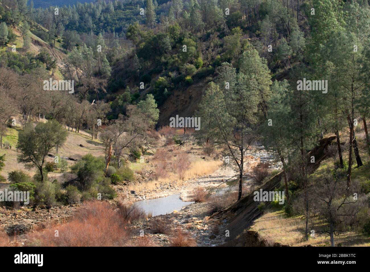 Cache Creek canyon, Cache Creek Natural Area, California Stock Photo