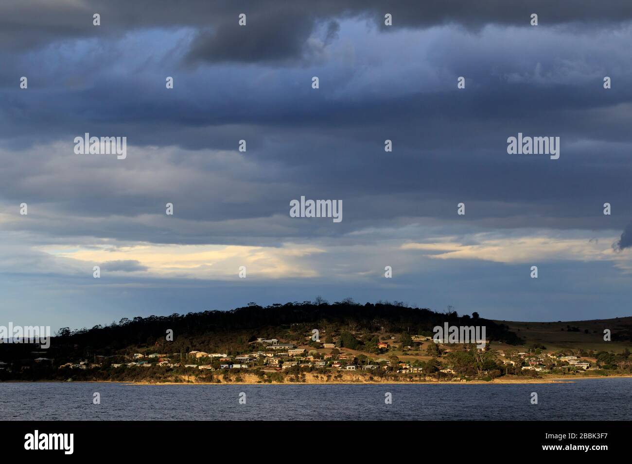 Coastline of South Arm, Hobart, Tasmania Island, Australia Stock Photo