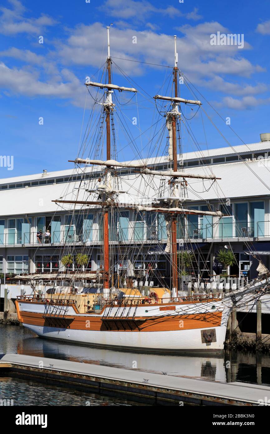Lady Nelson Sailing Ship, Elizabeth Street Pier, Hobart, Tasmania