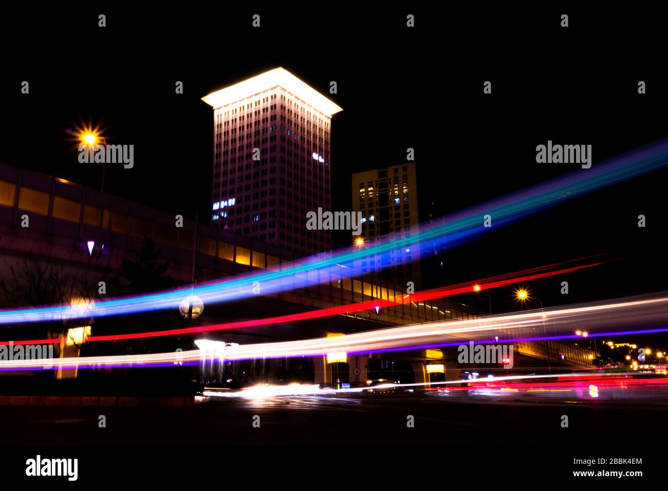 Long exposure shot highway hi-res stock photography and images - Alamy