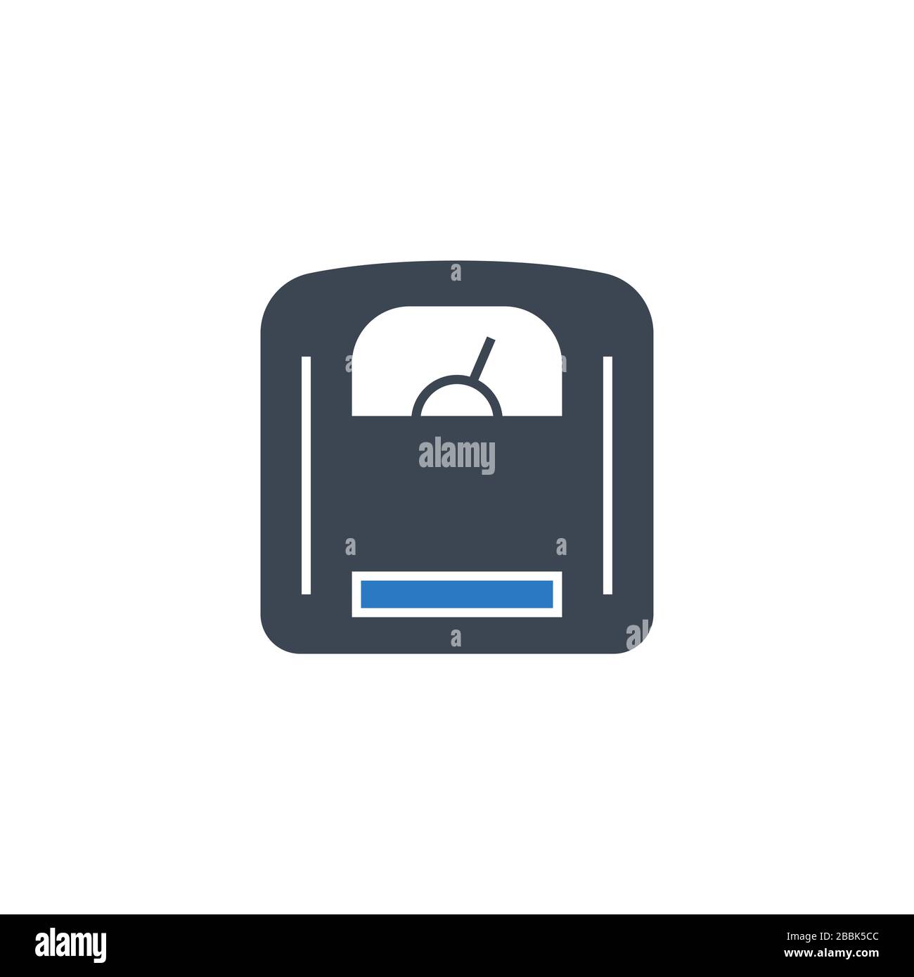 Scales related vector glyph icon. Stock Vector