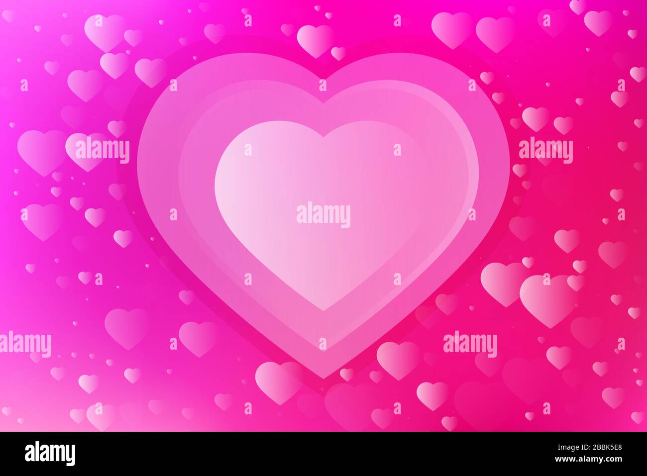 Abstract romantic heart background with pretty colors. Beautiful seamless  love hearts pattern. Modern and stylish design for banner and wallpaper  Stock Vector Image & Art - Alamy