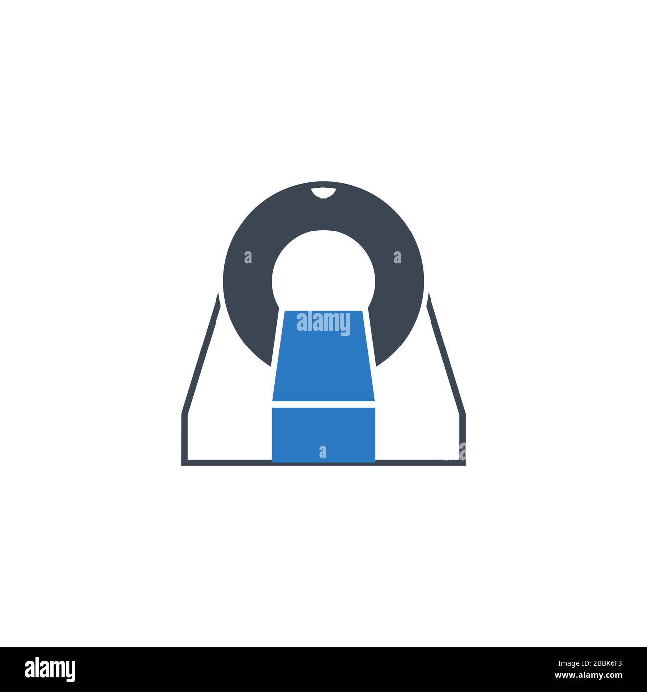 MRI related vector glyph icon. Stock Vector