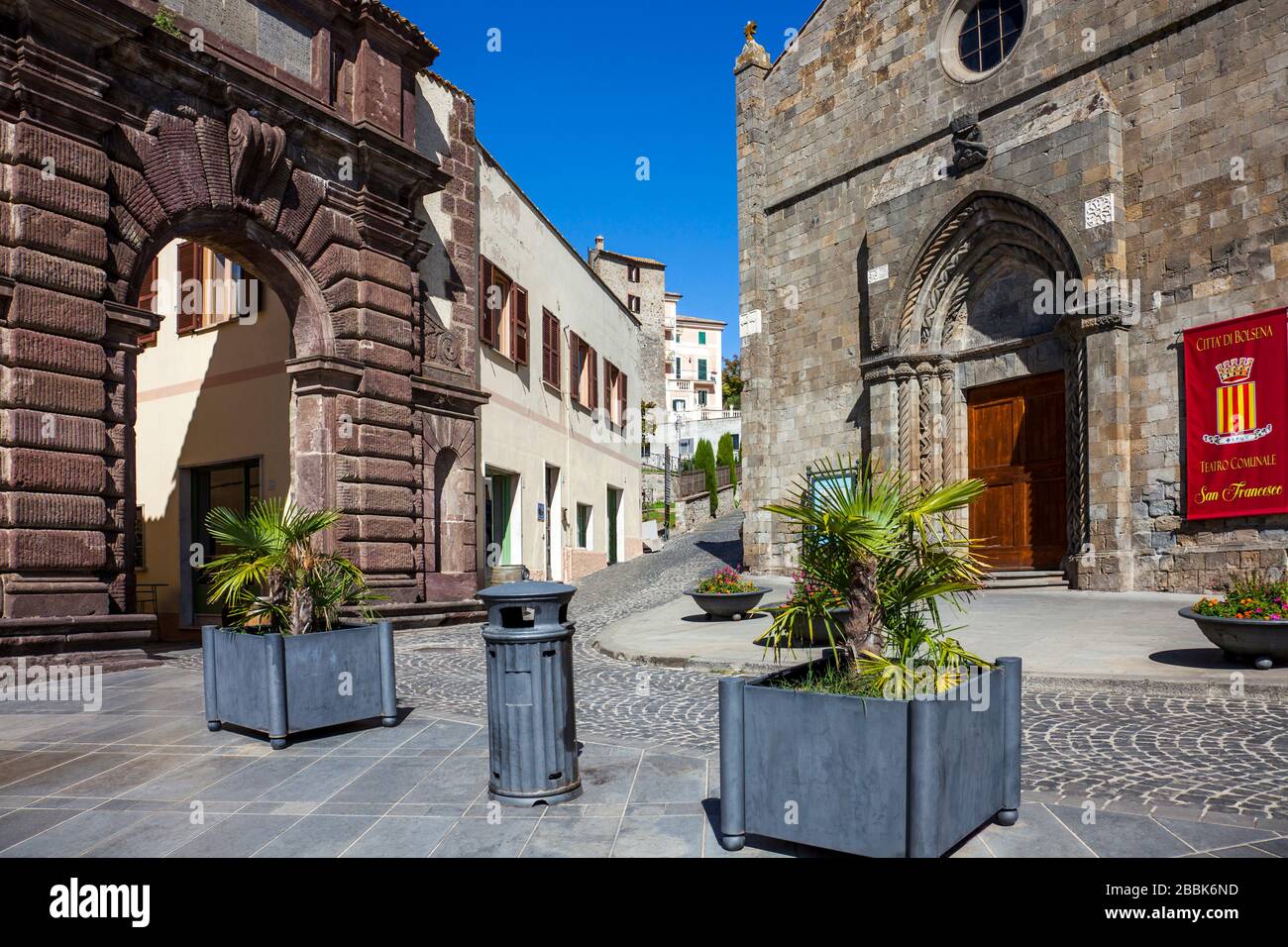 Bolsena Lazio Italy on October 04, 2019 the old town in the province of Viterbo Stock Photo