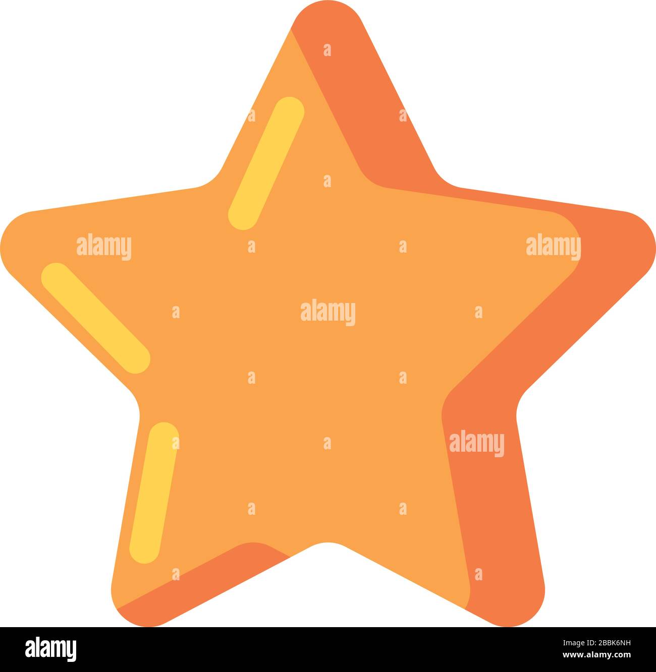 golden star on white background vector illustration design Stock Vector ...