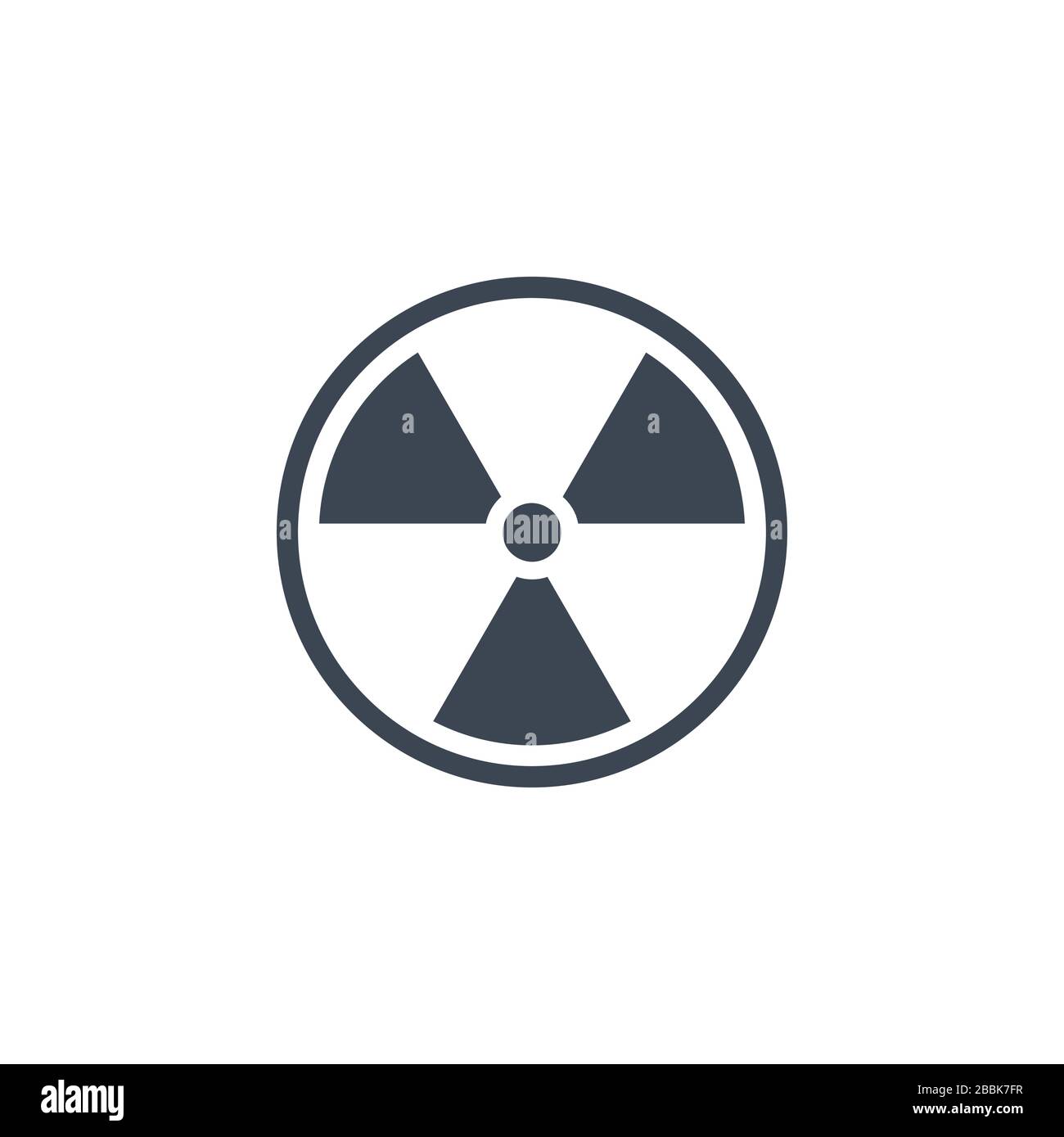 Radioactive related vector glyph icon. Stock Vector