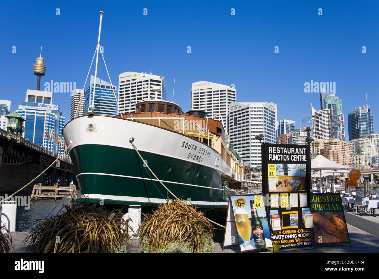 South Steyne Restaurant & Bar in Darling Harbour,Central Business District,Sydney,New South Wales,Australia Stock Photo