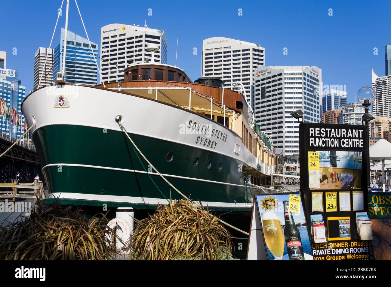 South Steyne Restaurant & Bar in Darling Harbour,Central Business District,Sydney,New South Wales,Australia Stock Photo