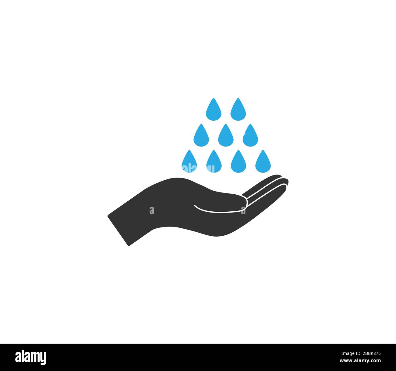 Hand washing icon. Vector illustration, flat design Stock Vector Image ...