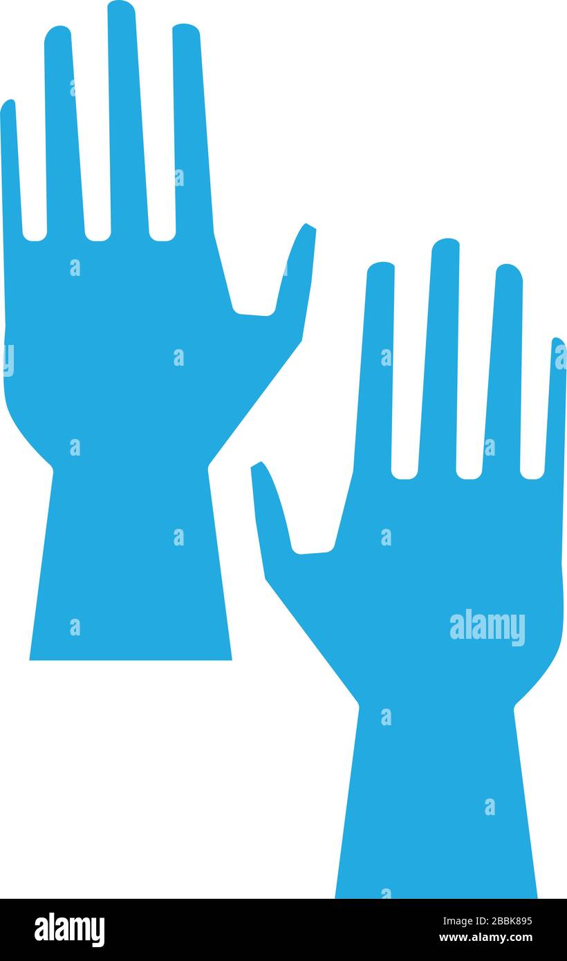 rubber gloves line style icon Stock Vector Image & Art - Alamy