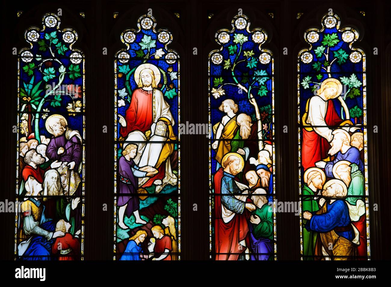 Stained glass in St. Andrew's Cathedral,Central Business District