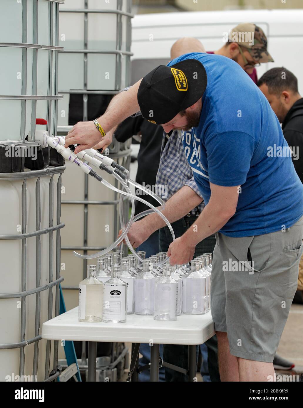 Houston, TX March 31, 2020 Staff at Whitmeyer's Distilling Co