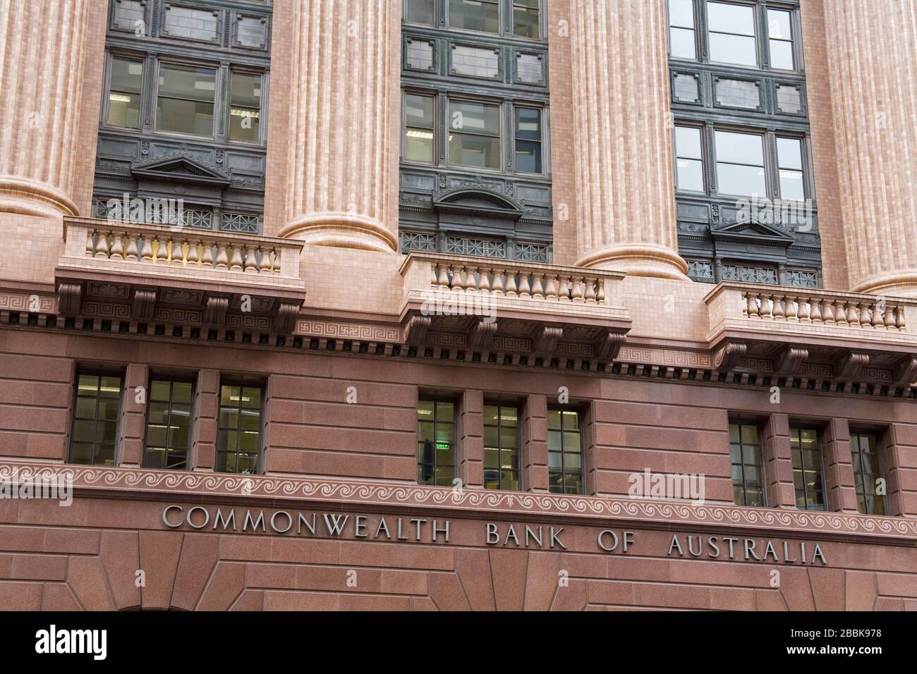 Commonwealth Bank of Australia on Martin Place,Central Business District,Sydney,New South Wales,Australia Stock Photo