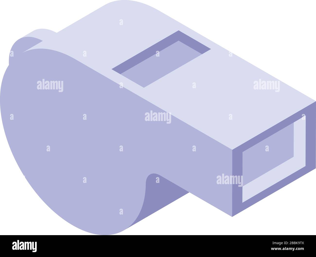 Sport whistle icon, isometric style Stock Vector