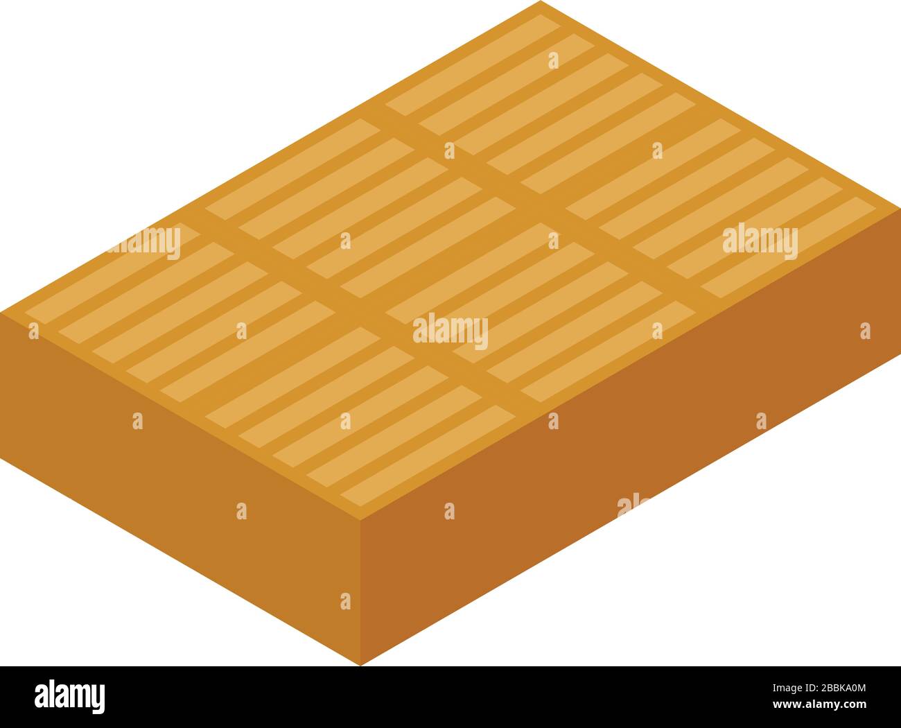 Toffee bar icon, isometric style Stock Vector