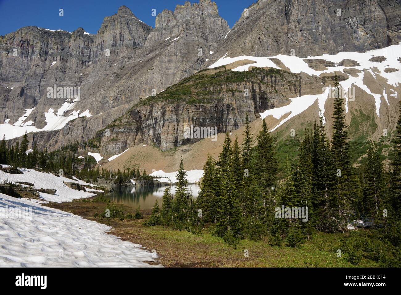 Mountain scenery in Glacier National Park in Montana USA Stock Photo ...