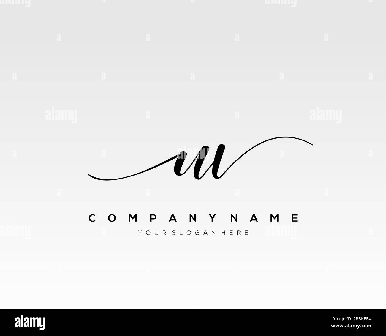 UV Initial Letter handwriting logo hand drawn template vector, logo for ...
