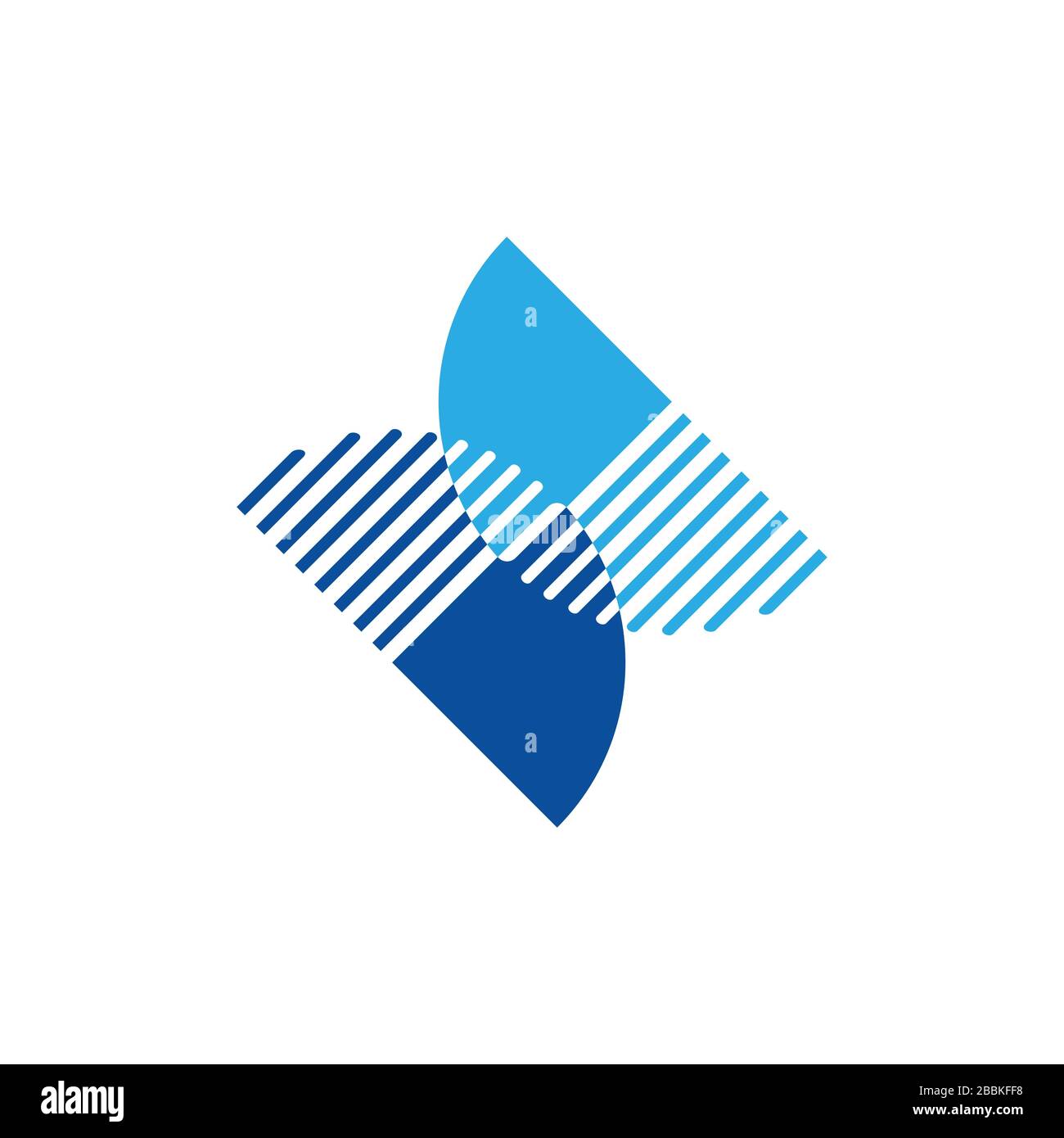 letter dd linked geometric stripes logo Stock Vector