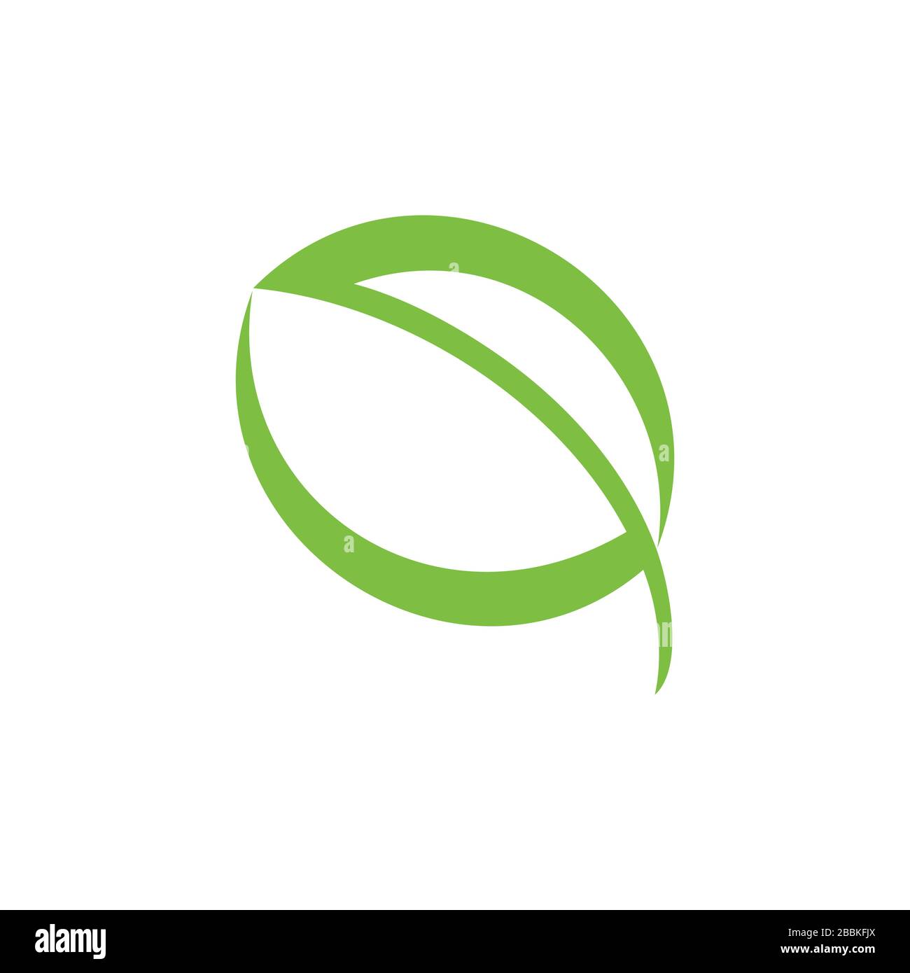 abstract green leaf letter g logo vector Stock Vector Image & Art - Alamy