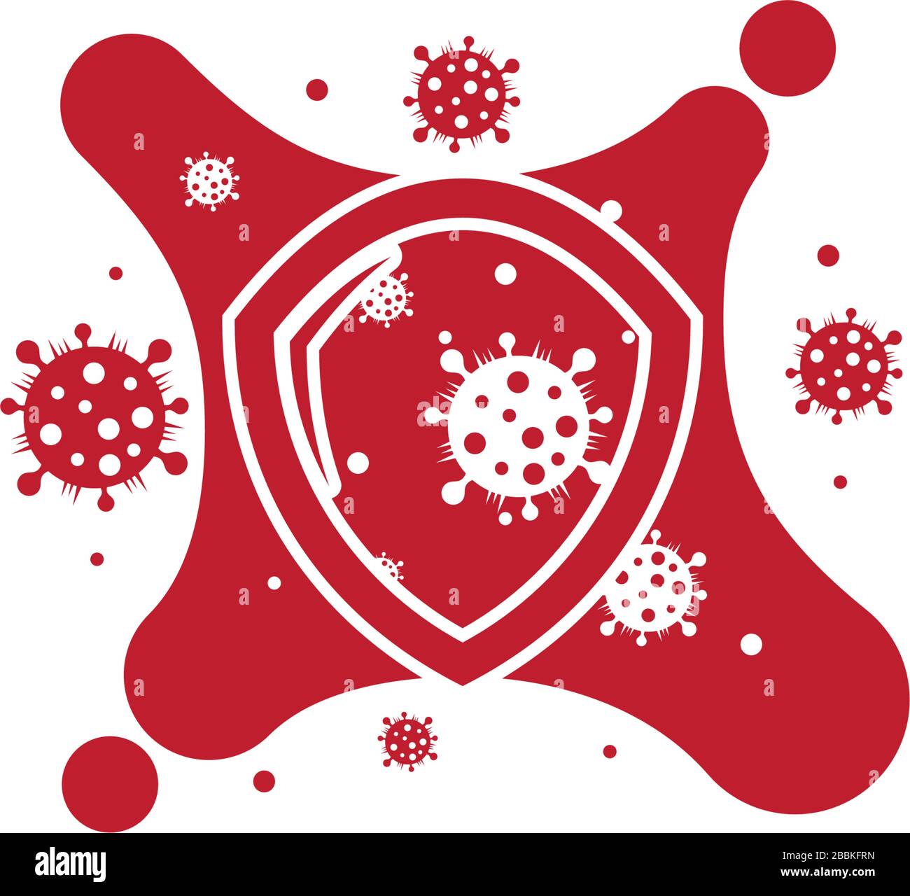 protection avoid transmission agent corona virus symbol vector Stock Vector