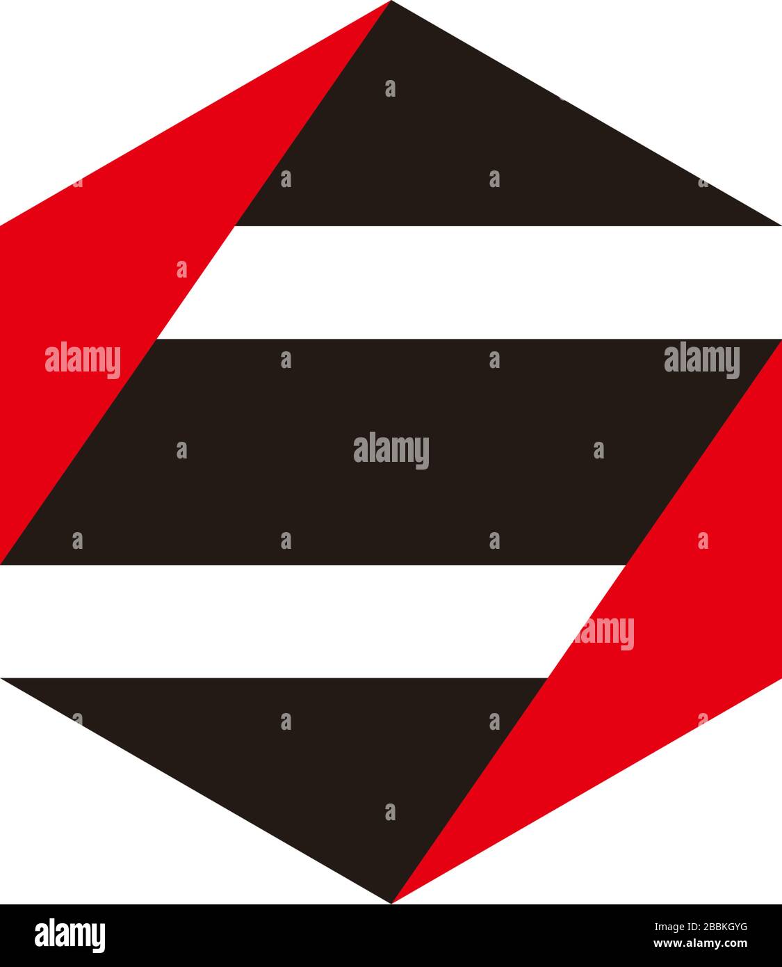 letter s hexagonal geometric origami design logo vector Stock Vector