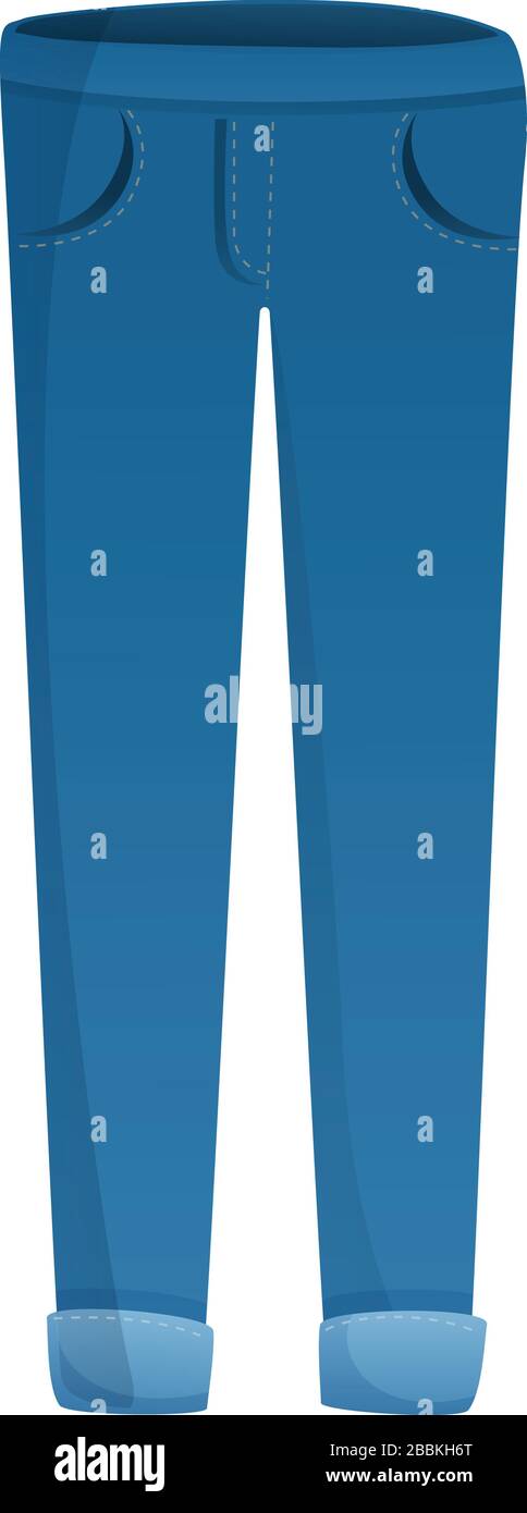 Fit jeans icon. Cartoon of fit jeans vector icon for web design ...