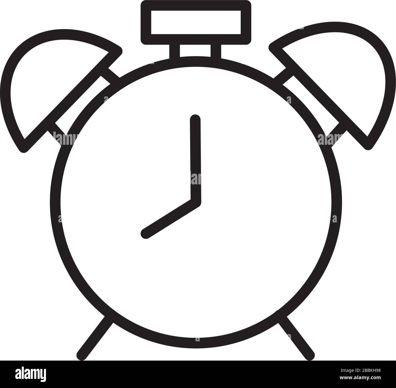 alarm clock line style icon Stock Vector Image & Art - Alamy