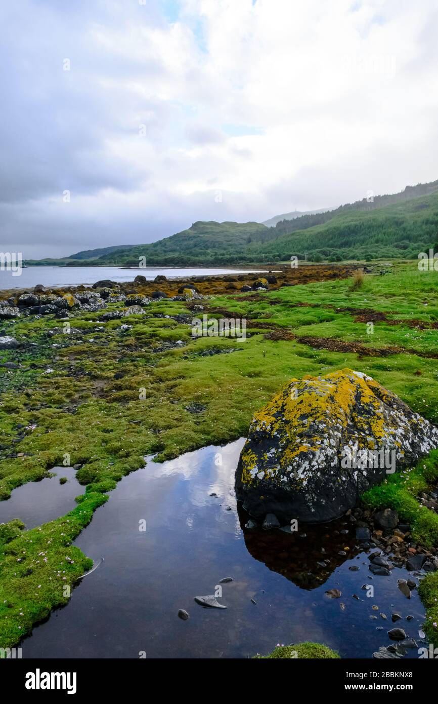 Amazing wild landscape in Mull Island, in the Inner Hebrides, Scotland ...