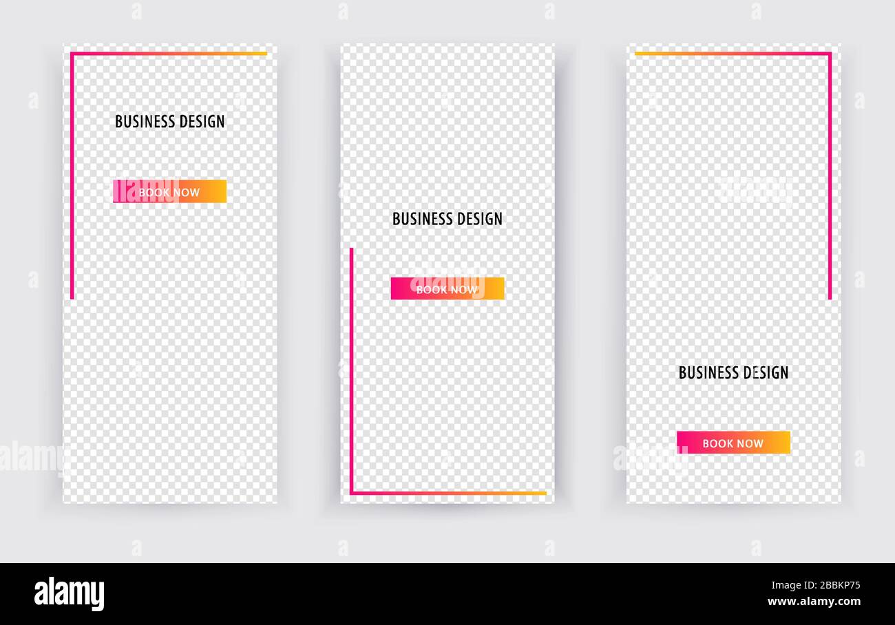 Set three abstract vertical banners hi-res stock photography and images ...
